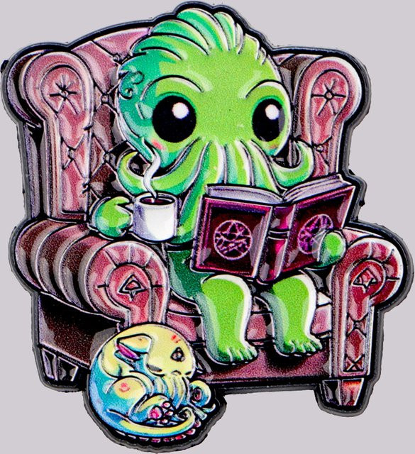 Ramulus Brosche Oktopus, Emaille, Bunt - Bild 1