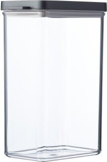 Mepal Omnia Vorratsdose rechteckig, luftdicht und auslaufsicher, schwarz, 2000 ml - Bild 1