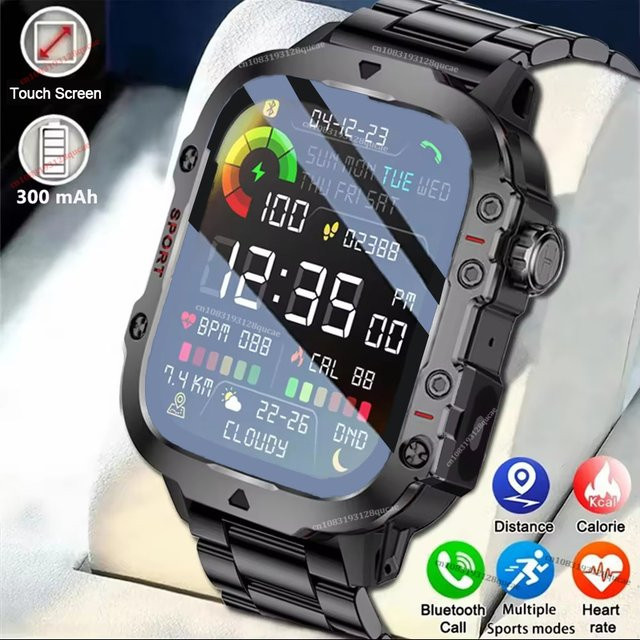 Ola Esporte Smartwatch, Silber, Herren, 2,01'' - Bild 1