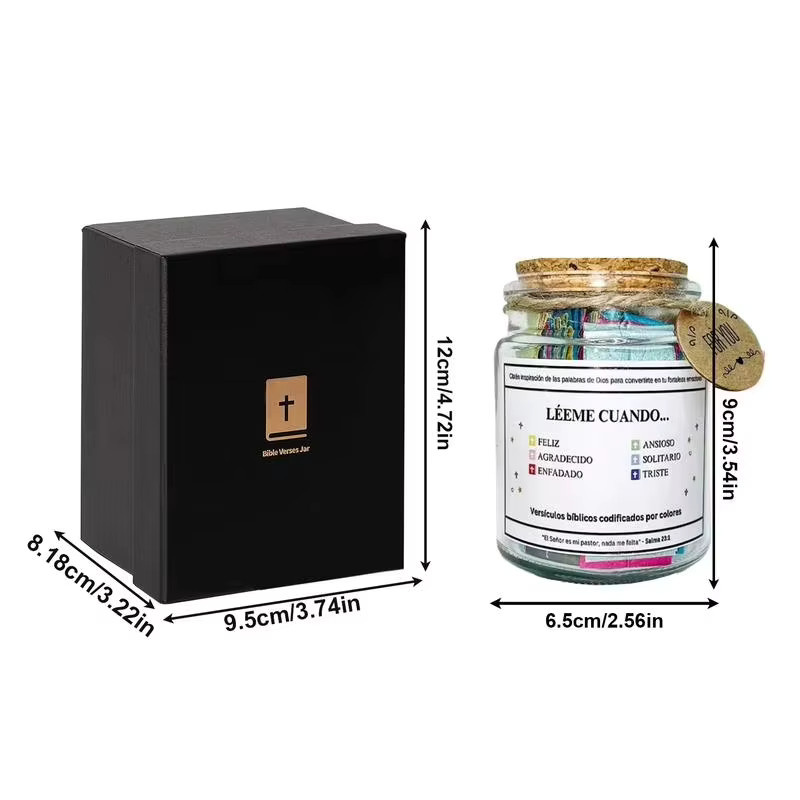 Christliches Bibelverse-Glas in Transparent für Emotionen und Ermutigung als Geschenk für Frauen und Männer - Bild 4