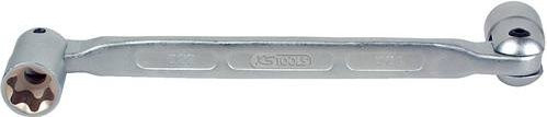 KS Tools CLASSIC TX-E Doppel-Gelenkschlüssel E18xE20 aus Chrom-Vanadium in Silber - Bild 1