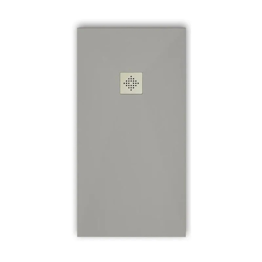 Mirlo Duschwanne Pure aus Mineralguss, extra flach, Grau, B/T: 170 x 80 cm - Bild 2