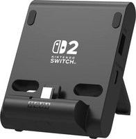HORI Dual USB PlayStand Halterung für Nintendo Switch in Schwarz mit USB-A und USB-C Anschlüssen - Bild 1