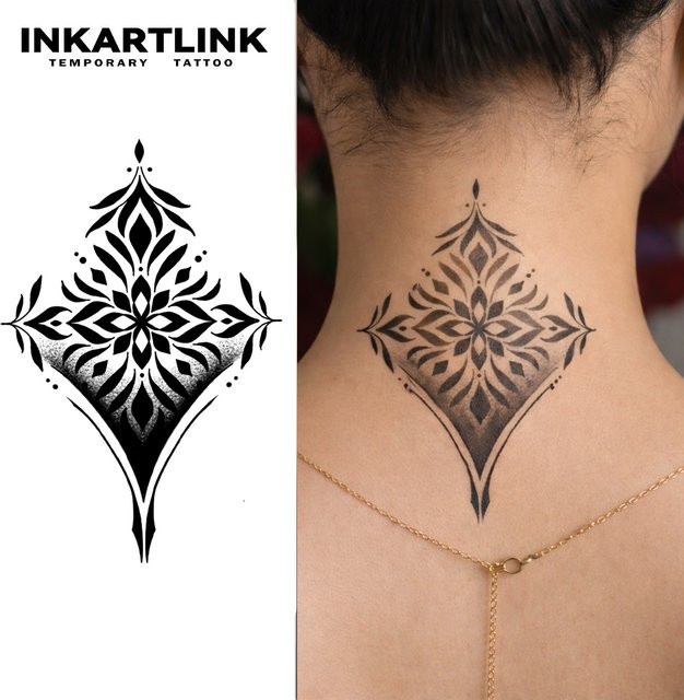INKARTLINK Minimalistischer Saft-Tattoo-Patch, wasserfest - Bild 1