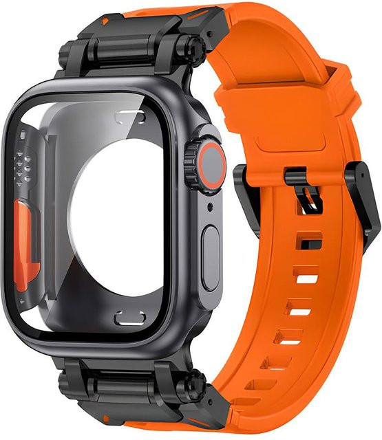 LUJING Uhrenarmband TPU, orange, Unisex - Bild 1