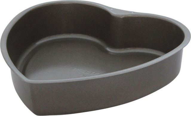 Schneider Walter Herzform Backform aus Keramik in Grau, Volumen: 2600 ml, Durchmesser: 25 cm - Bild 1