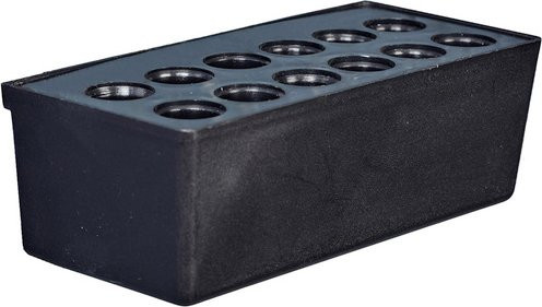 Küpper Systemhalter-Box aus Kunststoff in Schwarz mit 12 Einstecklöchern je 16,4 mm Durchmesser - Bild 1