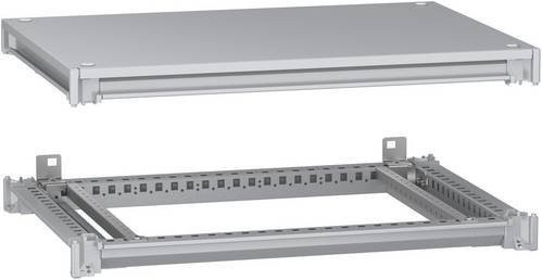 Schneider Electric NSYSFNC75 PanelSeT SFN Rahmen-Set für elektrische Gehäuse inklusive Dach, grau, B: 70 cm, T: 50 cm - Bild 1
