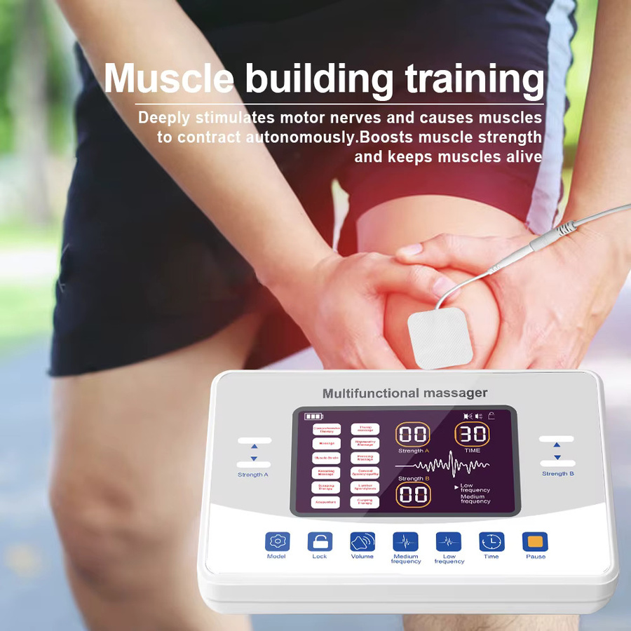 SANPKON 30-stufiges TENS-Gerät und EMS-Muskelstimulator als multifunktionales digitales Akupunktur-Massagegerät in Weiß - Bild 2