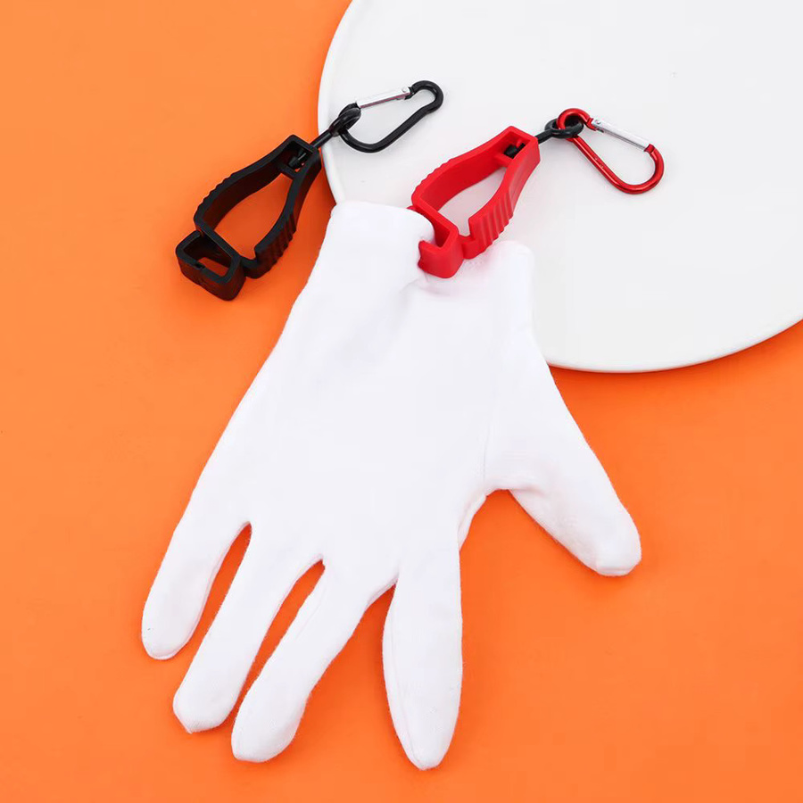 Multifunktionaler Handschuh-Clip und Kleiderbügel-Halter als Sicherheits-Arbeitswerkzeug in Orange - Bild 3