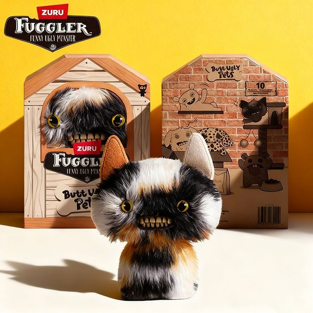 ZURU Fuggler Hässliche Haustiere Plüschtier Katze Mehrfarbig Höhe: 22 cm - Bild 1