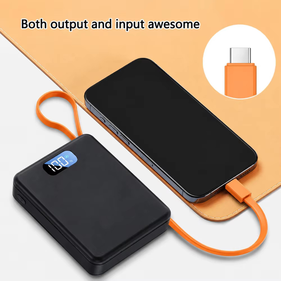 FUNNYSHIELD Powerbank-Gehäuse für 4x 18650 Batterien mit 22,5W Typ-C Schnellladung in Lila - Bild 3