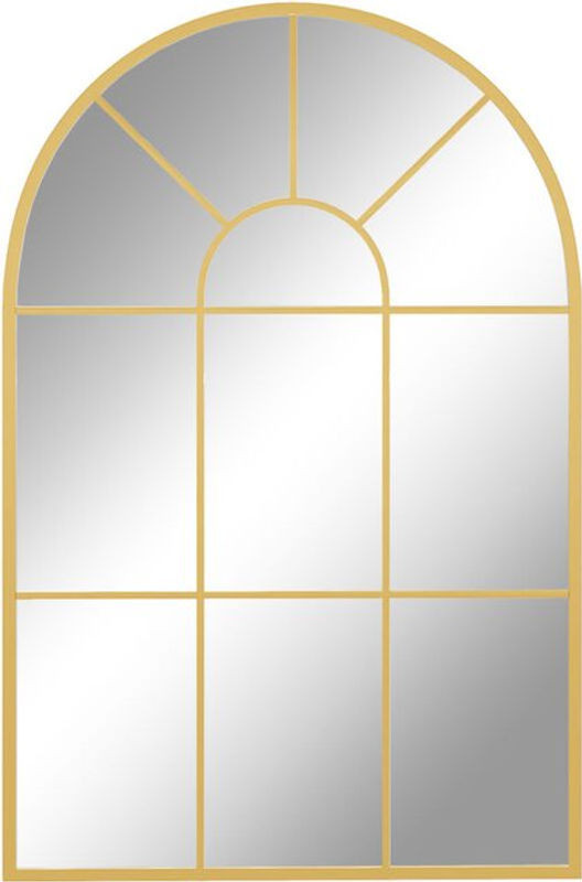 Homcom Wandspiegel in Fensteroptik mit Metallrahmen in Gold, Rechteckig, B: 91 cm, H: 60 cm - Bild 1