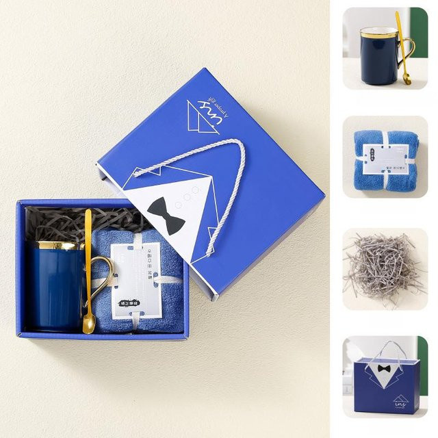 Yiran Furniture Souvenir Tasse aus Keramik in Blau, 350 ml - Bild 1
