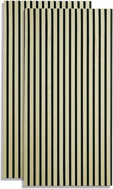 Homestyle4u Akustikpaneele 2er-Set 3D Wandpaneele in Beige, B/H: 60 x 120 cm - Bild 1