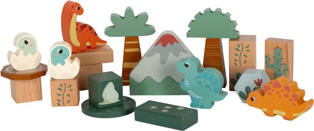 Small Foot Holzbausteine Dino Holzspielzeug ab 12 Monaten - Bild 1