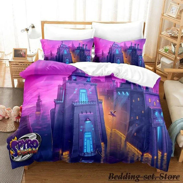 Spyro Reignited Trilogy Bettwäsche Kollektion Multicolor, Bettbezug King Size, B/H: 245 x 210 cm - Bild 1