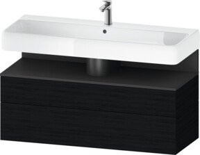Duravit Waschtischunterschrank Qatego in Grau, B/T/H: 119 x 47 x 59 cm - Bild 1