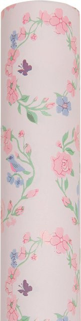 Rico Design Geschenkpapier Rosen Kränze in Rosa und Pink Multicolour - Bild 1