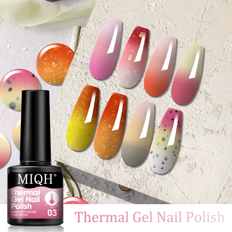 MIQH Gel-Nagellackset, 6er-Pack, je 7 ml, temperaturempfindlich - Bild 2