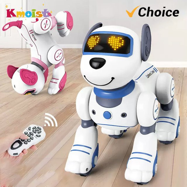 Kmoist Roboter Hund, Elektrisches Haustier, mit Fernbedienung, Gelb - Bild 1