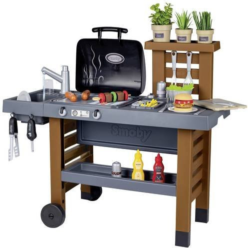 Smoby Barbecue Kinderküche-Grill aus Kunststoff schwarz - Bild 1