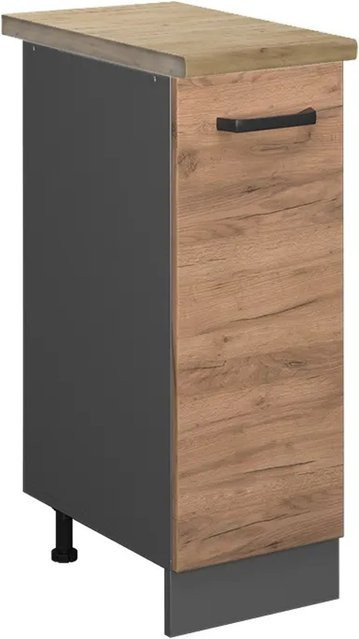 Vicco Apothekerschrank R-Line Goldkraft Eiche und Anthrazit, B/H/T: 30 x 81,6 x 60 cm - Bild 1