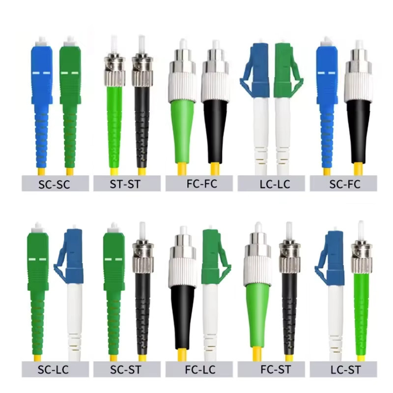 UXG Glasfaser Patchkabel Single Mode FC LC SC APC zu SC LC UPC 9/125 652D Multicolour - Bild 1