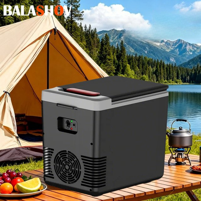 BALASHOV Mini-Kühlschrank 10L mit Kühl- und Wärmefunktion, Tragbare elektrische Eisbox für Auto und Zuhause, Schwarz - Bild 1