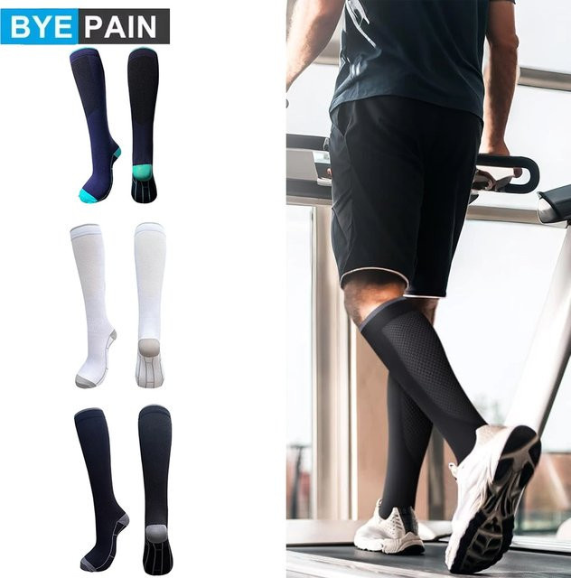 BYEPAIN Kompressionsstrümpfe, kniehoch, Unisex, 20–30 mmHg - Bild 1