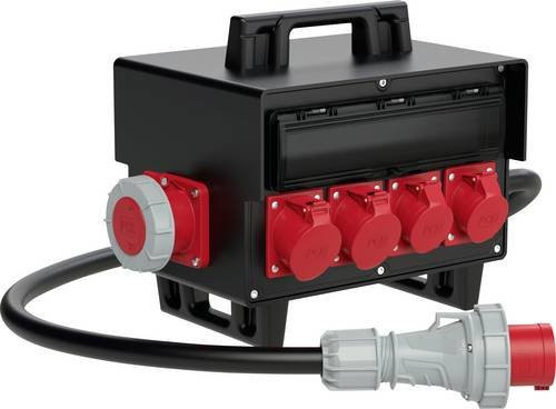 Schrems PC Electric CEE Stromverteiler 400V 3-Phasen Schwarz IP54 9504124 - Bild 1