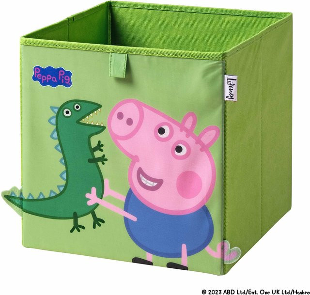 Lifeney Aufbewahrungsbox Peppa Pig George und Dino, Farbe: Grün, B/T/H: 30 x 30 x 30 cm - Bild 1