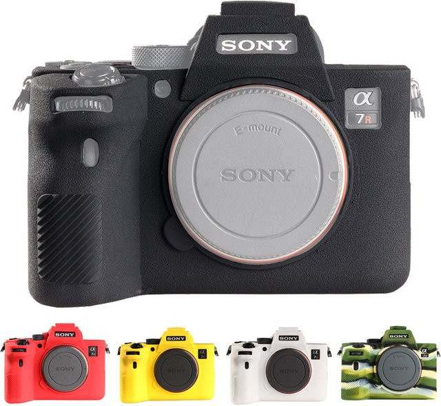 JAOUCAM Silikon-Kameratasche in Schwarz für Sony A7R4 A7RIV A7R4A als stoßfeste und kratzresistente Schutzhülle - Bild 1