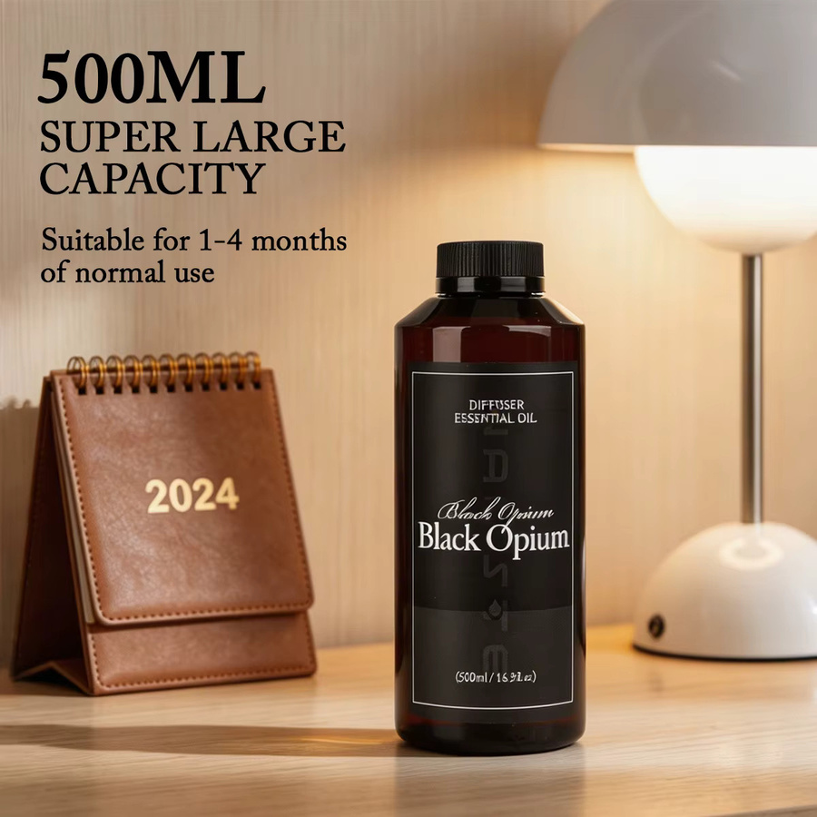 Namste Aroma Diffusor für ätherische Öle, Duftgerät und Lufterfrischer in Schwarz, 500 ml - Bild 4