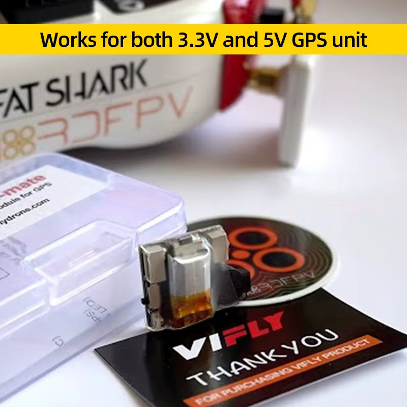 VIFLY GPS-MATE GPS Leistungsmodul mit Summer Beeper Alarm für RC Flugzeuge, FPV Racing und Long Range Quadcopter Drohnen - Bild 4