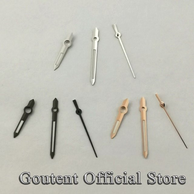 Goutent Uhrzeiger, Silber-Roségold, grün leuchtend, Unisex - Bild 1