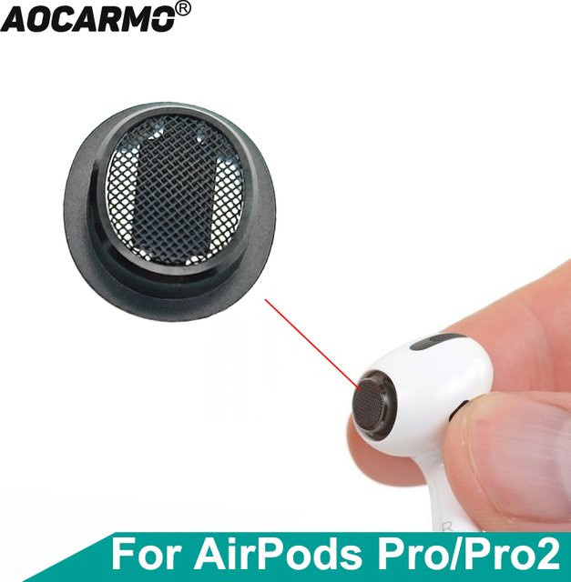 Aocarmo Staubfilter Metallgitter mit Rahmenring als Ersatzteil für Apple AirPods Pro und AirPods Pro 2 - Bild 1