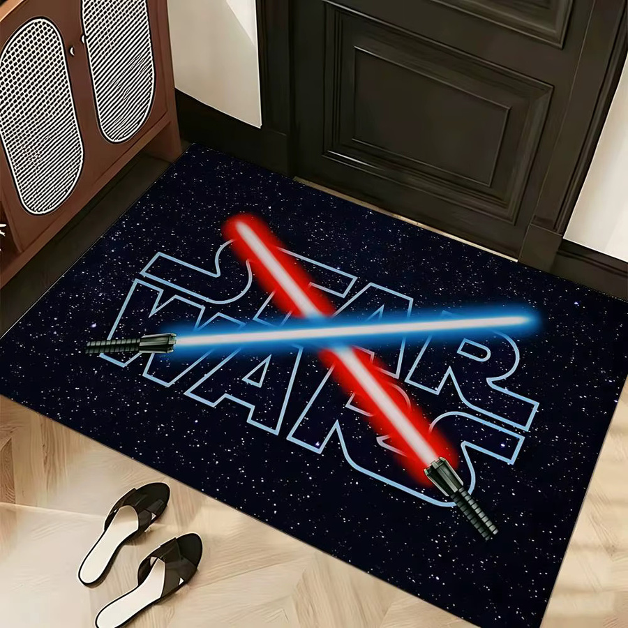 Beast Kingdom S-Star W-Wars Teppich, rutschfeste rechteckige Matte in Schwarz, B/T: 60 x 40 cm - Bild 2