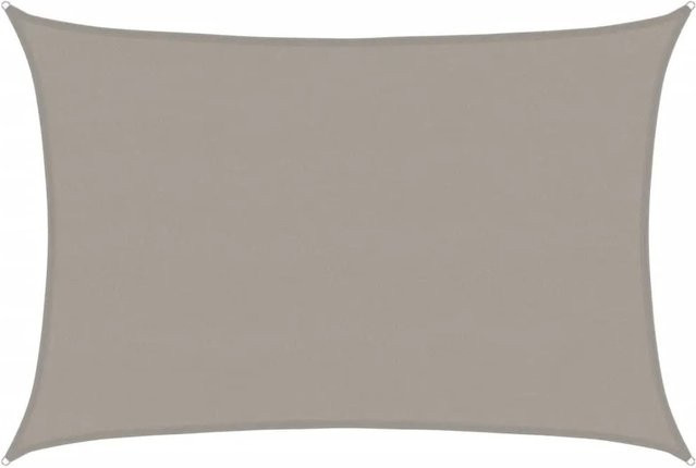 vidaXL Sonnensegel rechteckig aus HDPE in Hellgrau, B: 700 cm, T: 500 cm - Bild 1