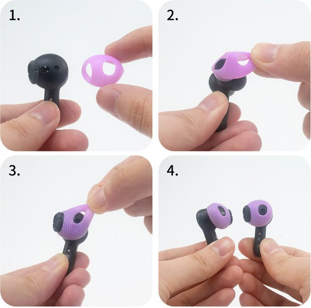 5 Paar Silikon-Ohrkappen in Multicolor für Amazon Echo Buds (Version 2023) In-Ear Kopfhörer als Schutzhülle und Staubkappe - Bild 1