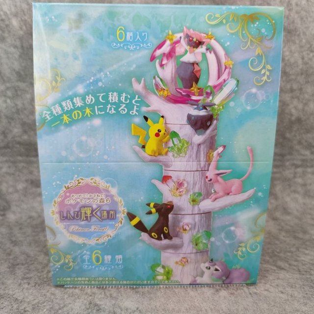 re-ment Pokémon Wald-Baumhaus-Kollektion, Anime-Figur, Pikachu, Umbreon, Espeon - Bild 1