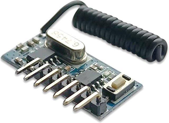 Aideepen 433 MHz RF-Fernbedienungsempfänger und RF-Relaisempfänger-Schaltmodul mit Jog- und Interlock-Funktion, Blau - Bild 1
