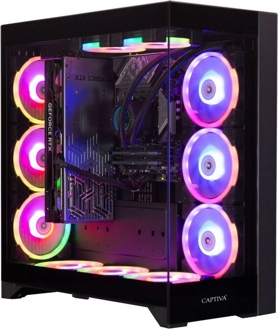 Captiva Highend Gaming PC R90-270 in Schwarz mit AMD Ryzen 9 9900X3D, RTX 5080, 64 GB RAM und 4 TB SSD - Bild 1