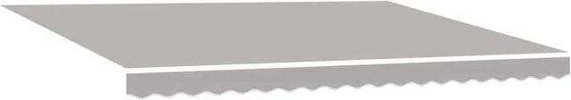 vidaXL Markisenersatzstoff aus Polyester in Hellgrau, Breite: 430 cm, Höhe: 295 cm - Bild 1