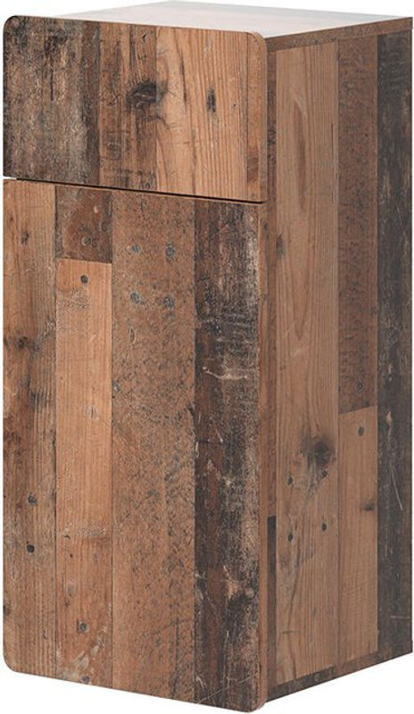 Vicco Midischrank Izan in Oldstyle mit Schublade und Tür, Holz, Natur, B/T/H: 36.6 x 32.8 x 76.6 cm - Bild 1