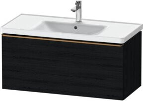 Duravit Waschtischunterschrank D-Neo wandhängend in Schwarz, B/T/H: 98,4 x 45,2 x 44,0 cm - Bild 1