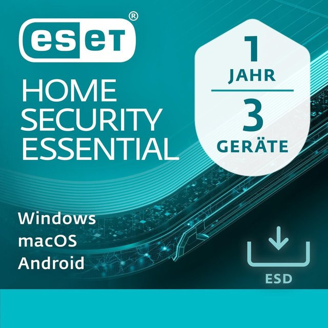 Eset Home Security Essential Antivirus-Abo für 3 Geräte für 1 Jahr - Bild 1