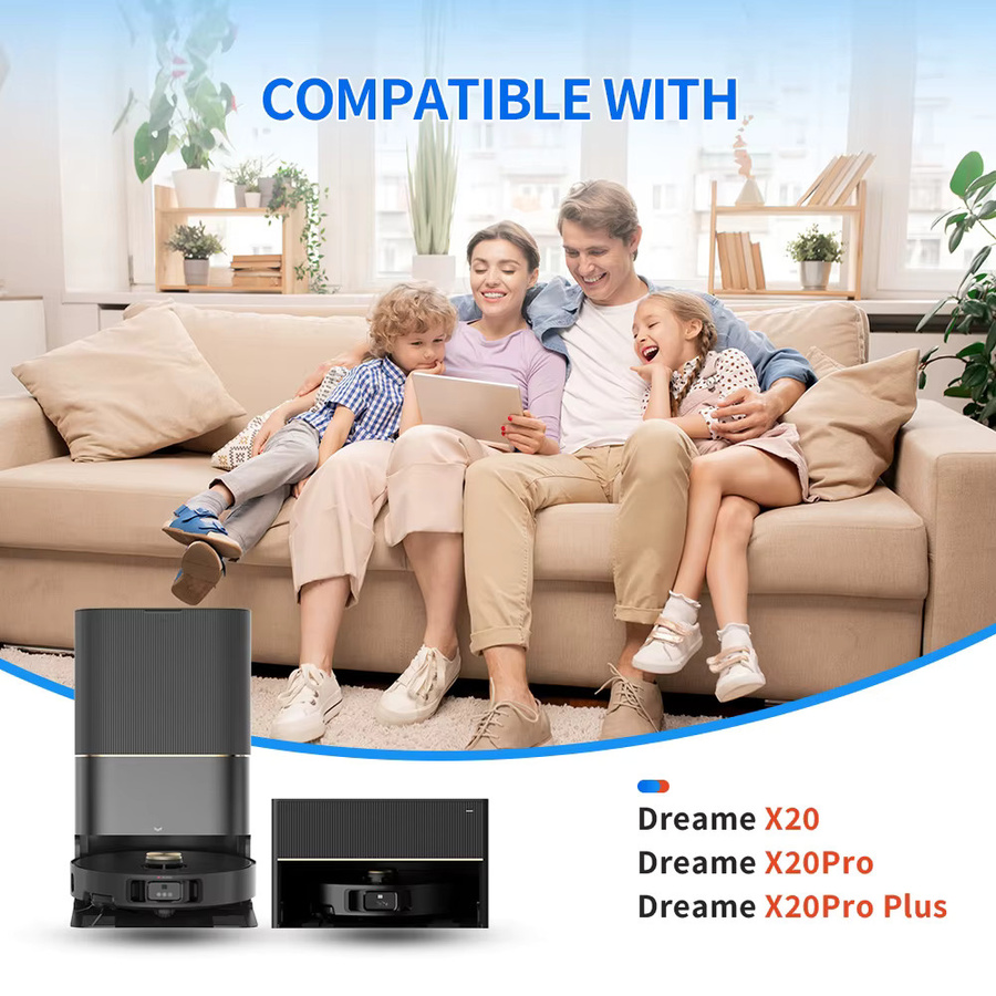 Dreame HEPA-Filter Ersatzteil in Weiß für L20 Ultra, L30 Ultra, X20, X20 Pro und X20 Pro Plus Roboter-Staubsauger - Bild 5