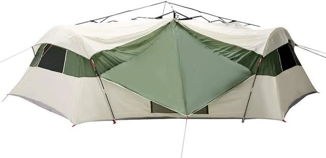 vidaXL Innenzelt mit Dach und Speicher in Grün, B/T/H: 520 x 520 x 190 cm - Bild 1