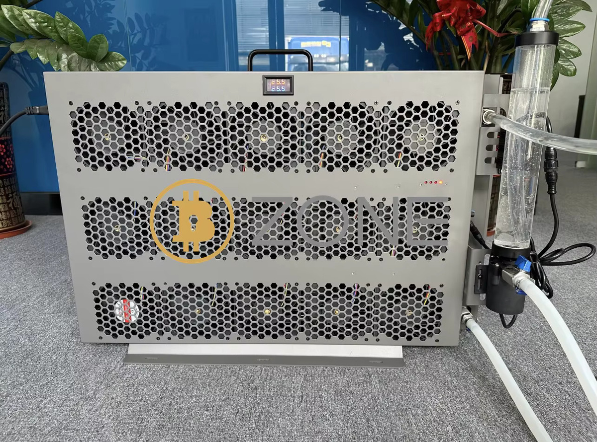 Bitsoloplayer 12 kW wassergekühltes System-Kühler-Set für Antminer Whatsminer S19 S21 M63 M53 Hydro ASIC Miner in Grau - Bild 3